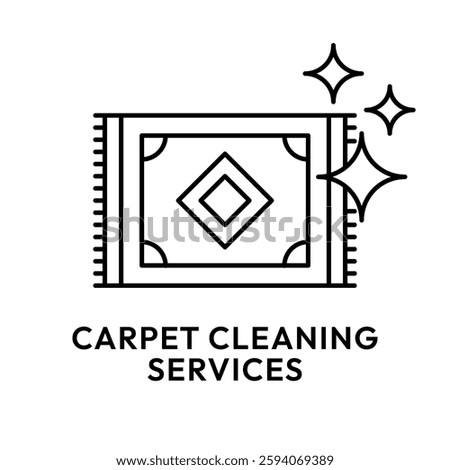 Cleaning services icon set. Cleaning services carpet, mattress, curtain, sofa, cushion car seat, house, bed  icons. Logo cleaner. Cleaner service label. Vector illustration.