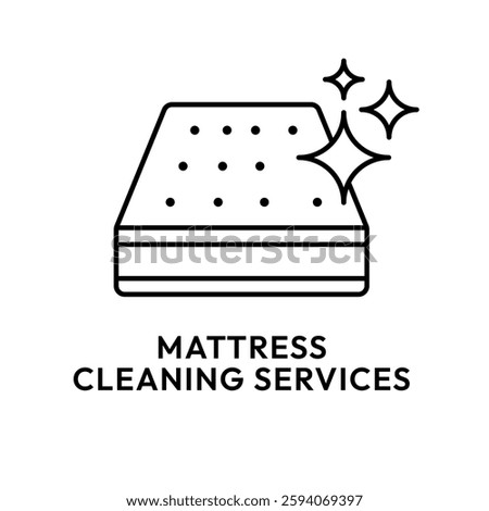 Cleaning services icon set. Cleaning services carpet, mattress, curtain, sofa, cushion car seat, house, bed  icons. Logo cleaner. Cleaner service label. Vector illustration.