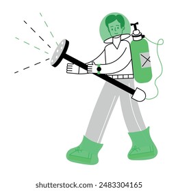  Cleaning Services Line Mini Illustrations 
