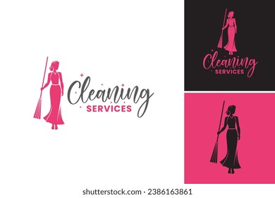 Cleaning Services Logo Design is a design asset suitable for businesses or individuals in the cleaning industry who are looking for a professional and visually appealing logo to represent their brand