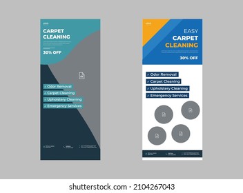 Cleaning Services Roll Up Banner Template, Professional Disinfecting, and Cleaning Services DL Flyer Template, Cleaning service company Flyer.