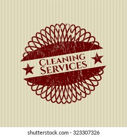 Cleaning Services rubber grunge texture seal