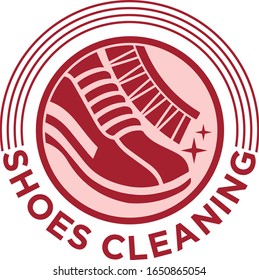 Cleaning shoe wash laundry business logo template.