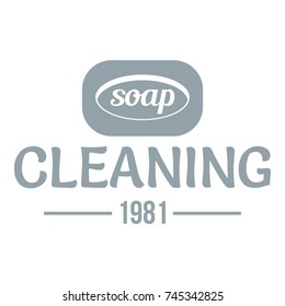 Cleaning soap logo. Simple illustration of cleaning soap vector logo for web