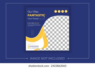 plantilla de diseño de publicaciones de medios sociales de limpieza. plantilla de diseño de marketing de historias de instagram.  diseño publicitario de medios en línea con diseño creativo minimalista.
