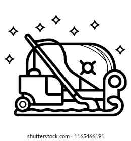  cleaning the sofa icon vector