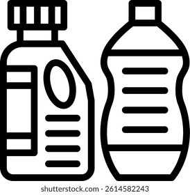 Cleaning Solutions Line Vector Icon Design