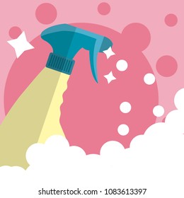 Cleaning splash bottle cleaning product
