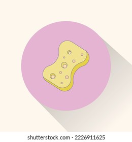 cleaning sponge, can be used for icon
