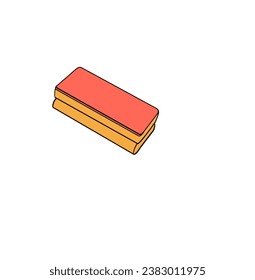 ilustración vectorial de color de esponja de limpieza