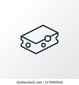 Cleaning sponge icon line symbol. Premium quality isolated hygiene element in trendy style.