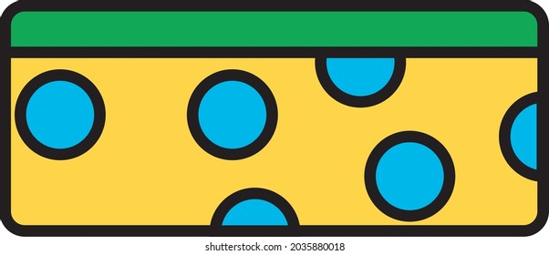 Cleaning sponge, illustration, vector, on a white background.