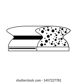 Cleaning sponge isolated product symbol vector illustration graphic design.