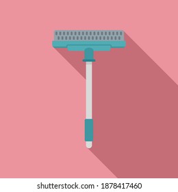 Cleaning sponge mop icon. Flat illustration of cleaning sponge mop vector icon for web design