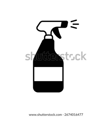 Cleaning Spray Bottle Fill Icon: Housework and Disinfectant