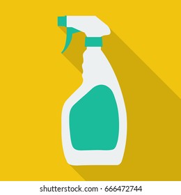 Cleaning spray bottle flat icon. You can be used centipede icon for several purposes like: websites, UI, UX, print templates, promotional materials, info-graphics, web and mobile phone apps.