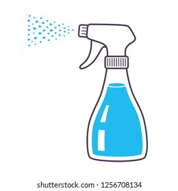 Cleaning spray bottle icon