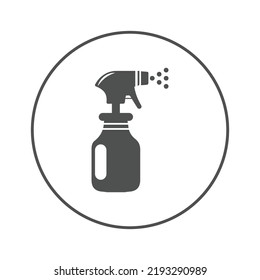 Cleaning spray bottle icon | Circle version icon |