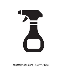 Icono del frasco de pulverización. Diseño de estilo plano. Ilustración gráfica vectorial. Adecuado para diseño de sitios web, logotipo, aplicación, plantilla y ui. EPS 10.
