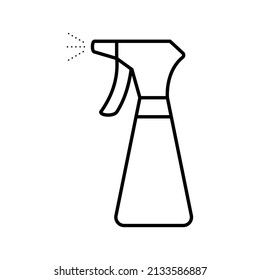 cleaning spray bottle icon vector