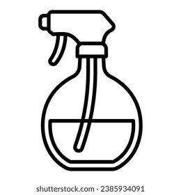 Cleaning spray bottle icon vector on trendy design