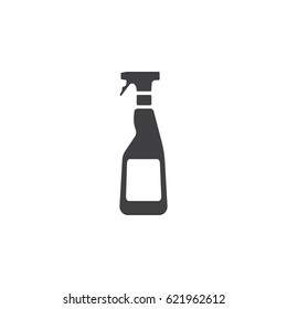 Cleaning spray bottle on the white background