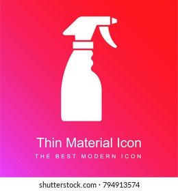 Reinigungspischflasche Rot und rosa Farbverlauf-Material Weiß Symbol minimal Design