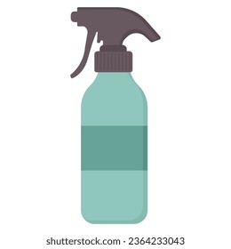 Reinigung der Spray-Flasche. Vektorsymbol
