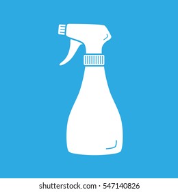 Cleaning spray bottle vector icon.