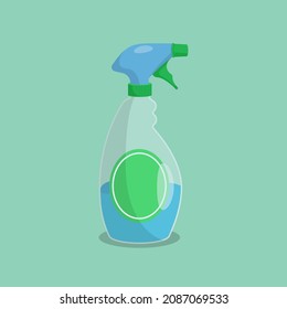cleaning spray bottle vector isolated . vector spray bottle.	