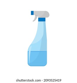 Cleaning spray bottle.Vector illustration isolated on white background.Eps 10.