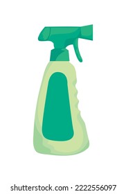 cleaning spray design over white background