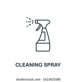 Cleaning spray icon from cleaning collection. Simple line element Cleaning spray symbol for templates, web design and infographics