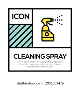 CLEANING SPRAY ICON CONCEPT