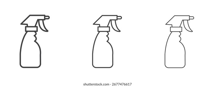 Diseño del icono del espray de la limpieza, conveniente para el Web, la infografía, la interfaz y los App.