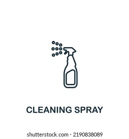Cleaning Spray icon. Line simple icon for templates, web design and infographics