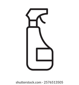 Cleaning spray icon Outline vector for web ui