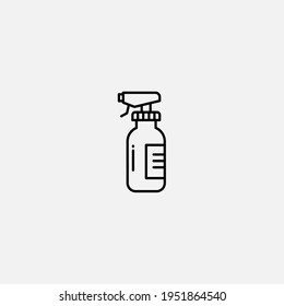 Cleaning spray icon sign vector,Symbol, logo illustration for web and mobile