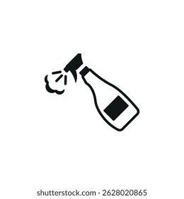 Icono de spray de limpieza. Icono simple de spray de limpieza para redes sociales, App y Diseño web. Ilustración vectorial.