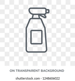 Cleaning spray icon. Trendy flat vector Cleaning spray icon on transparent background from Cleaning collection. High quality filled Cleaning spray symbol use for web and mobile