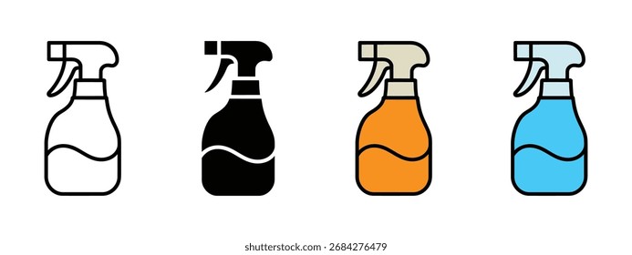 Cleaning spray icon vector. cleaning, hygiene, or beauty product symbol. vector illustration.