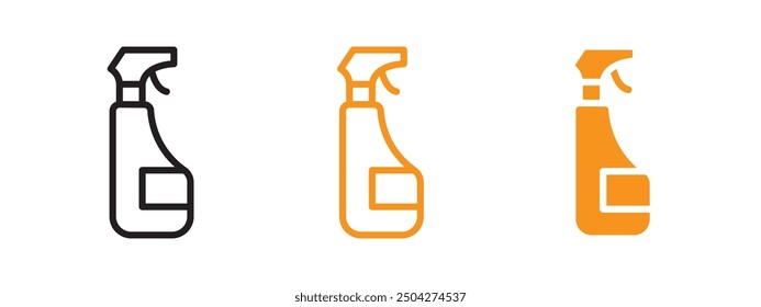 Diseño web de icono de spray de limpieza en Vector