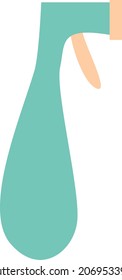 Cleaning spray, illustration, vector, on a white background.