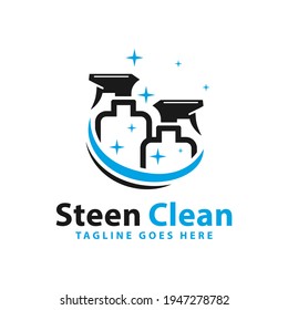 Cleaning Spray Tool Logo Design