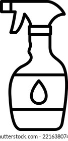 Icono del vector de limpieza de pulverización. Se puede usar para imprimir, móviles y aplicaciones web.