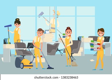 889 Office Employees Cleaning Vector Images, Stock Photos & Vectors ...