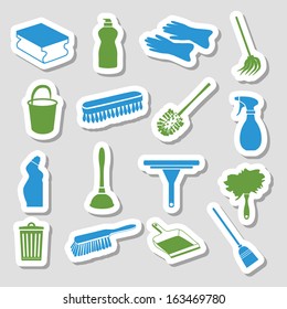 cleaning stickers