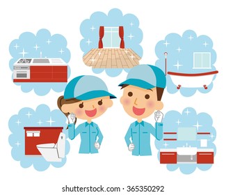 Cleaning suppliers.