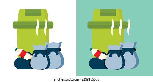Cleaning supplies in bucket, Cleaning tools icon, Cleaner tools, housekeeping supplies, janitorial service, dustbin, waste bags, spray and dust collector, cleaning services logo, set of cleaning items