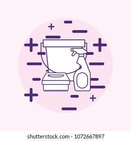 cleaning supplies design